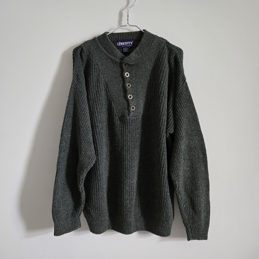 Henley Cotton Blend Men's Knit